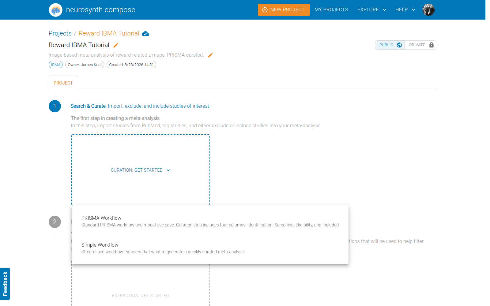 Workflow choice
