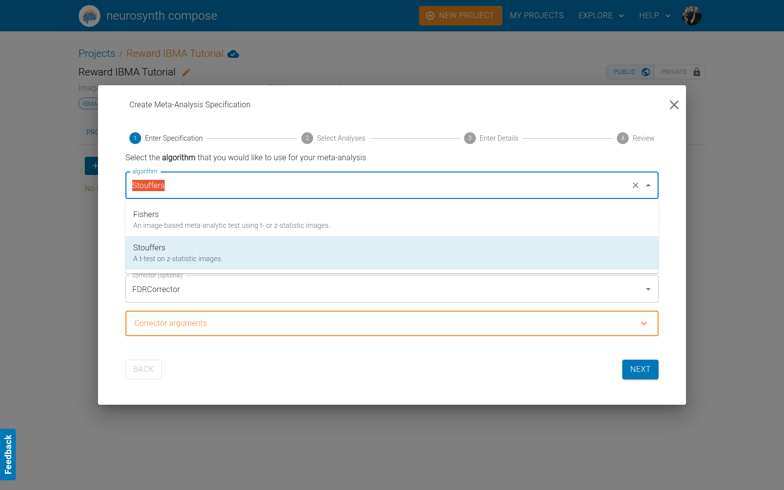 Estimator selection